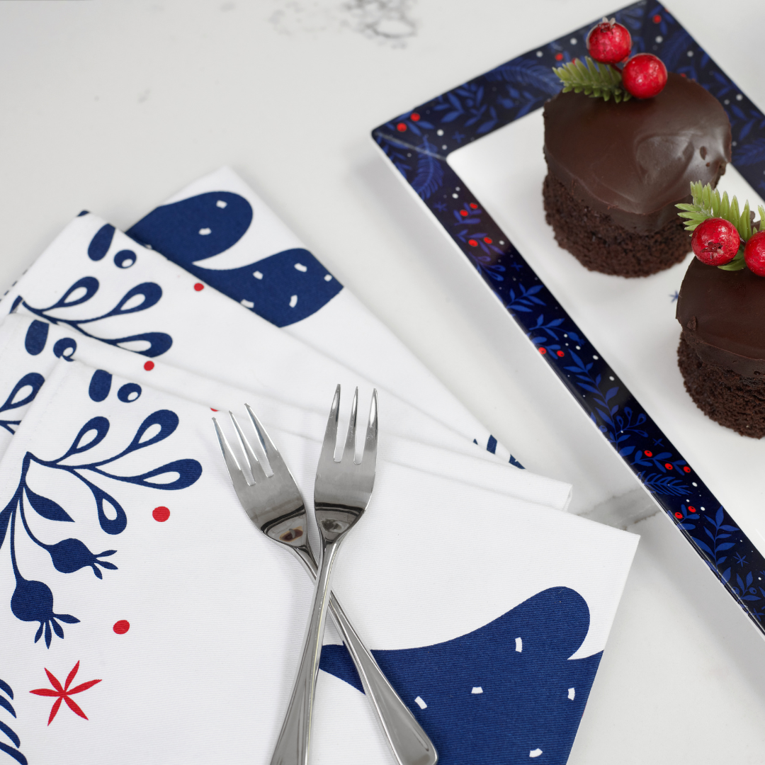 Festive Night Set of 4 Napkins